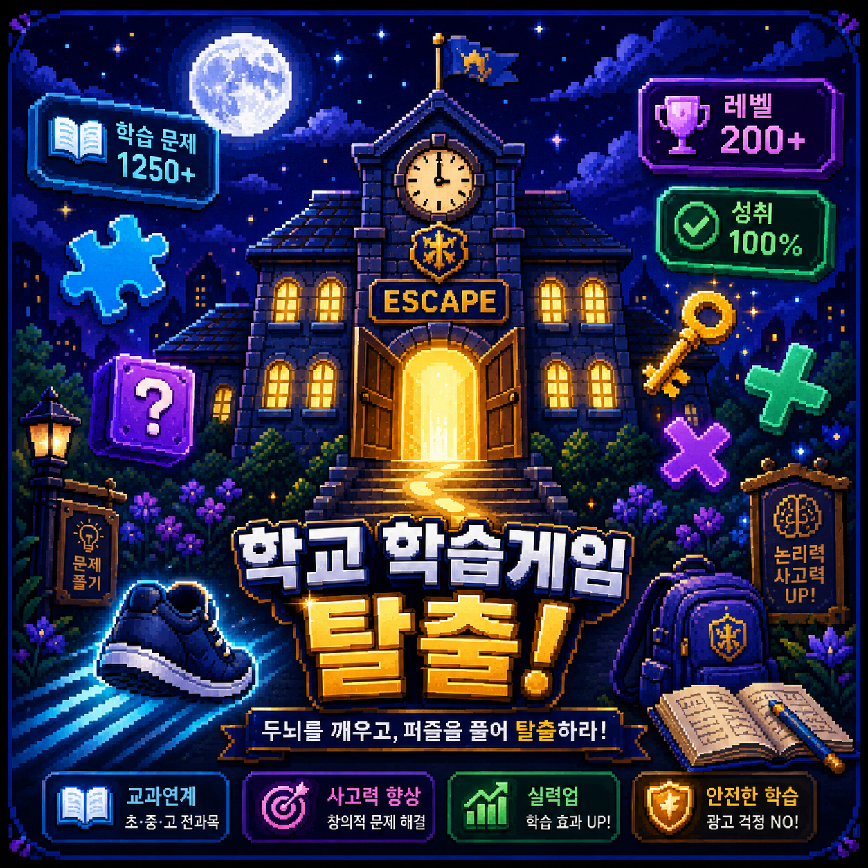 학교의 비밀 로고